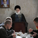Khamenei tells the gathered reporters that he would love to thank all their sources for everything they contributed, but that, unfortunately, he doesn’t speak Hebrew.
